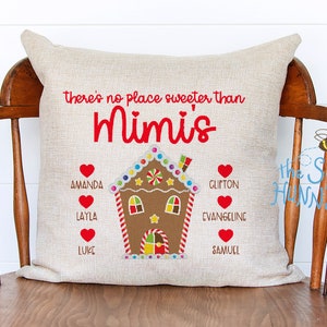 Christmas Decor / Nana&#39;s Gift / Grandma Gift / Nana pillow