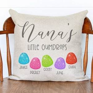Nana&#39;s Gift / Grandma Gift / Nana pillow / Personalized Name Pillow / Personalized Grandkids Pillow