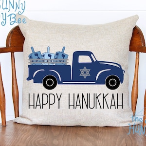 Decorative Pillow / Hanukkah Pillow / Happy Hanukkah