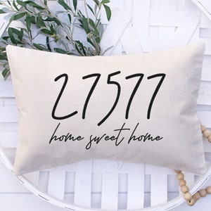 Zip Code pillow / Choose your zip code!
