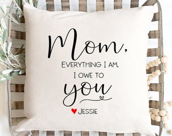 Mother's Day Gift / Mom, everything I am, I owe to you.