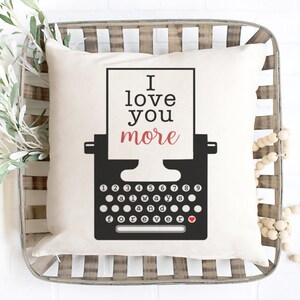 Valentine Decor / Valentines Pillow / Hearts Pillow / P.s. I love you