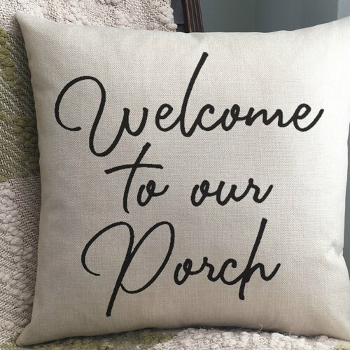 Front Porch Pillow / Pillow / to Our Porch Etsy