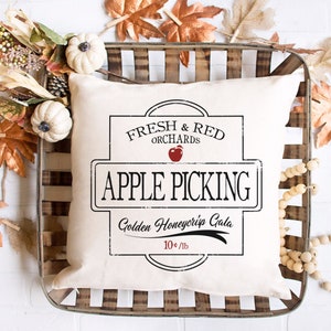 Fall Decor / Apple Picking Pillow