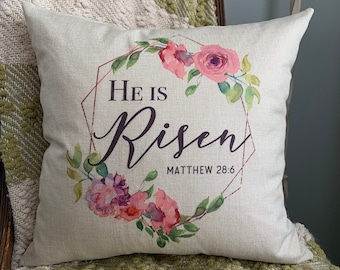 Easter Decor / Easter Pillow / He Is Risen / Easter Pillows
