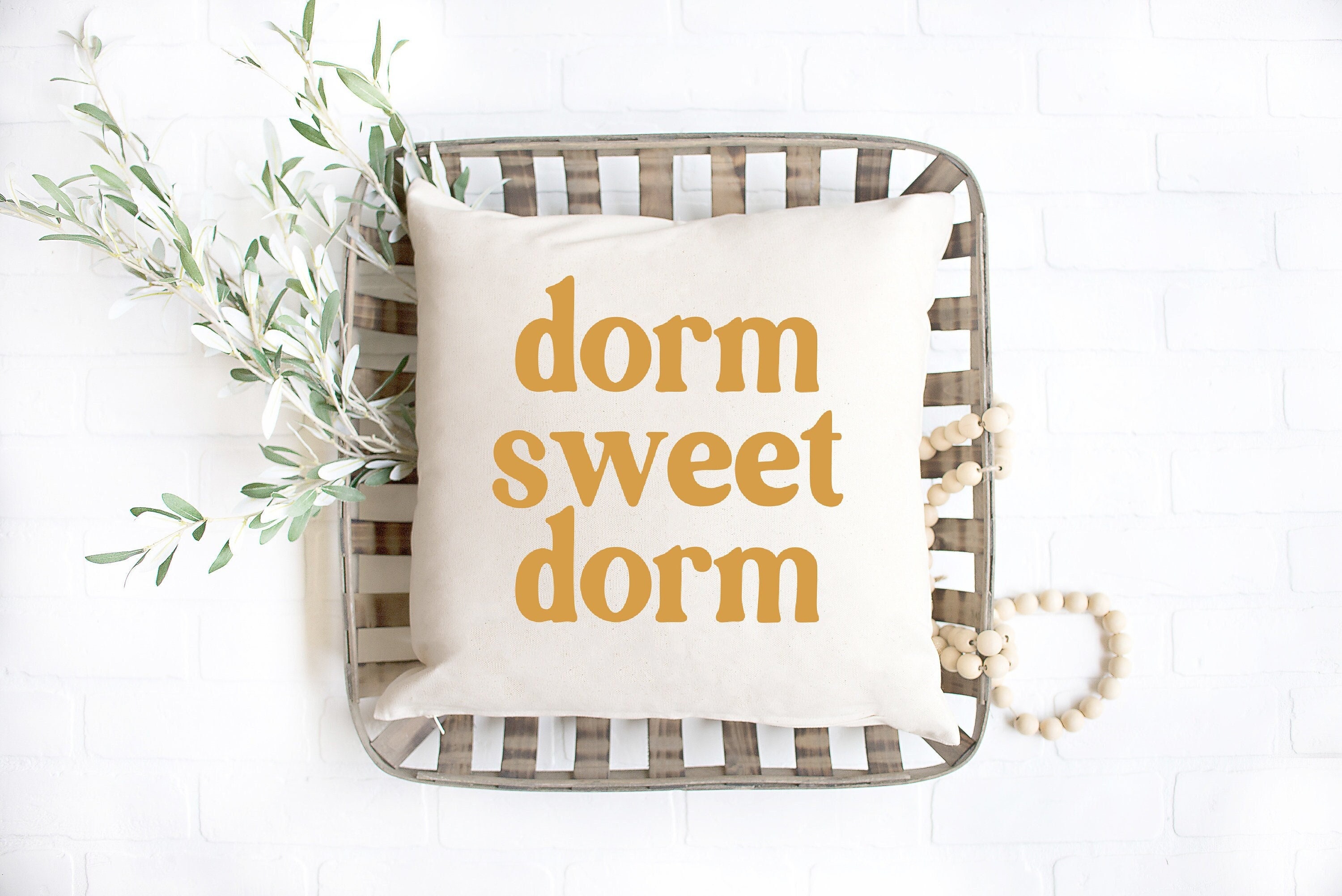 Decorative Pillow Dorm Room Decor Dorm Sweet Dorm
