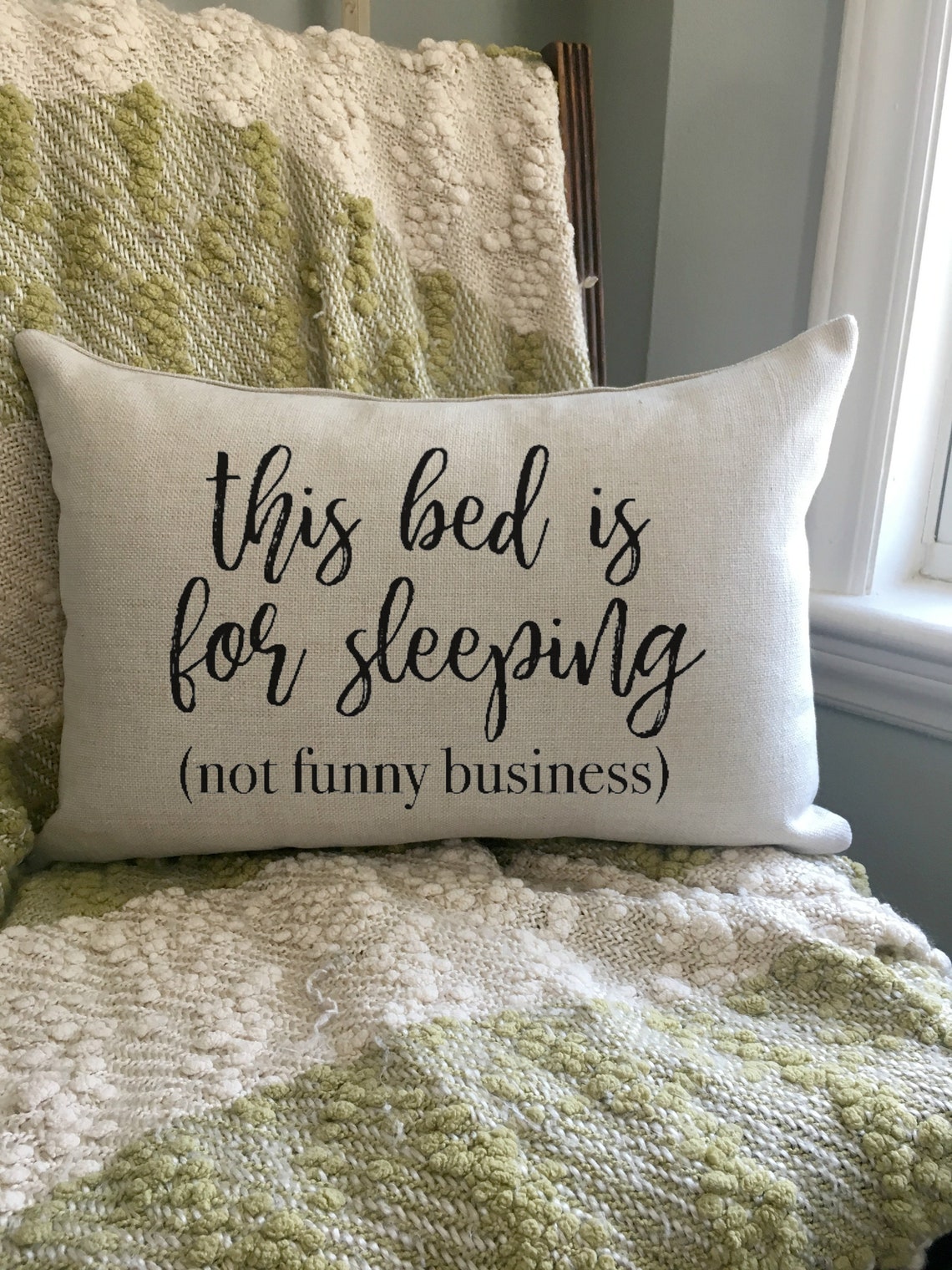 Guest Bedroom Decor / Guest Bedroom Pillow / This bed is for Etsy