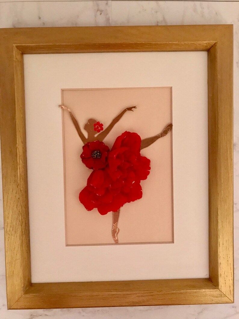 Ballerina Wall Art/ Nursery Wall Art/ Pink and Gold Wall Etsy