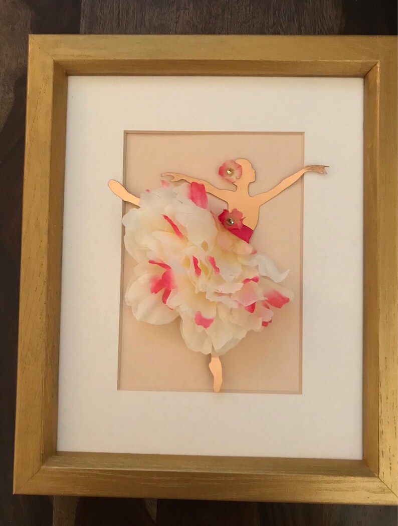 Ballerina Wall Art/ Nursery Wall Art/ Pink and Gold Wall Etsy