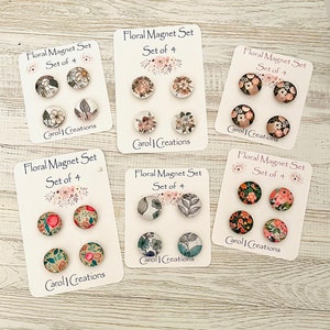 Magnets/Glass magnets/Button magnet/ Floral magnet set/Fridge Magnets/office supplies/kitchen magnets/White Board magnets.