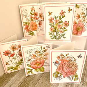 Wildflower note cards/Botanical note cards/wildflower note cards/ Botanical note cards/wildflower card set