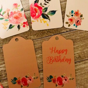 Gift tags/ Set of 20 gift tags/ wedding tags/ Birthday gift tags/ welocome bag tags/ Monogram tags/ Thank you tags/ personalized tags image 7