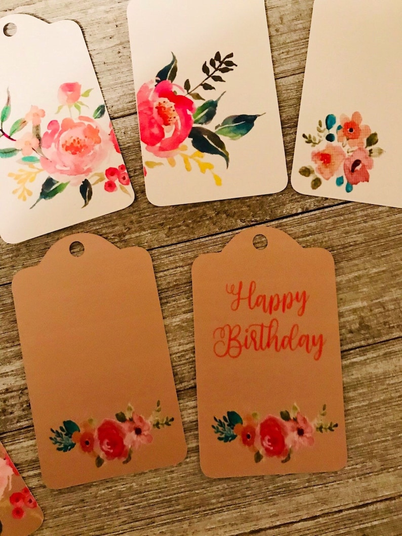 Gift tags/ Set of 20 gift tags/ wedding tags/ Birthday gift tags/ welocome bag tags/ Monogram tags/ Thank you tags/ personalized tags image 7