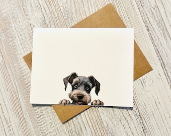 Puppy Dog Note Cards: Watercolor Animal Greeting Cards Set