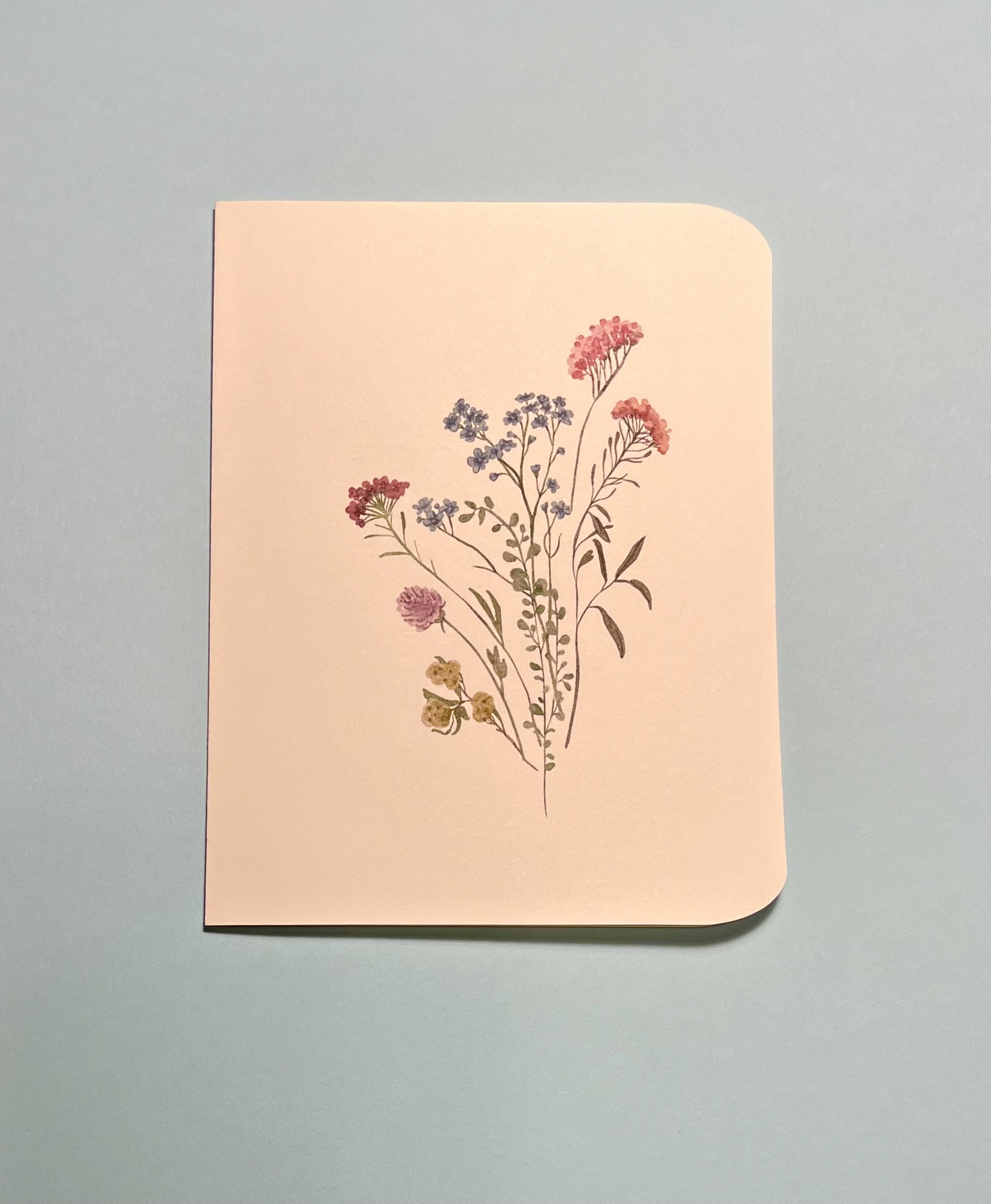 Watercolor Wildflower Note Card Set: Botanical All Occasion Cards - Etsy