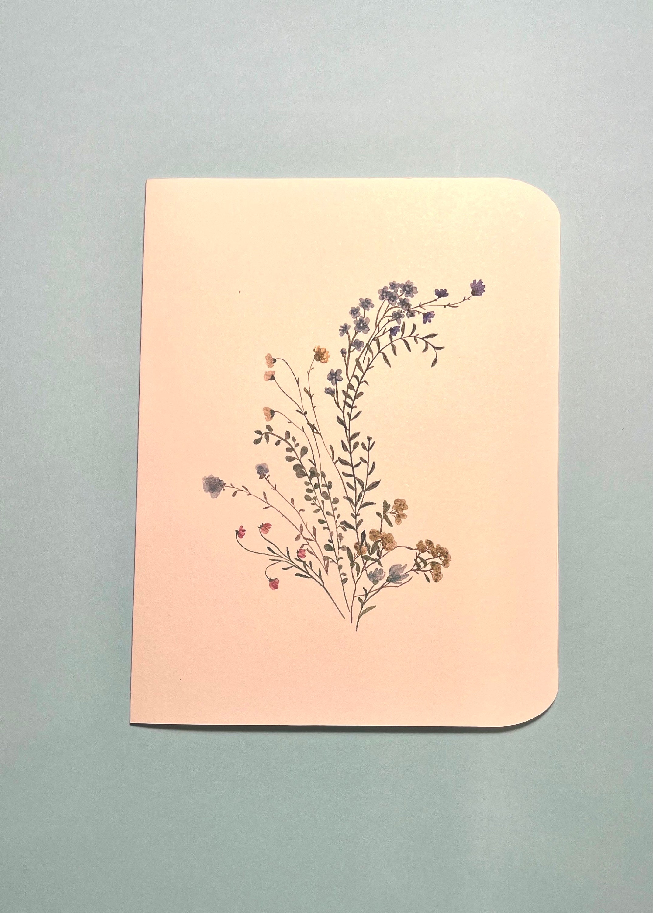 Watercolor Wildflower Note Card Set: Botanical All Occasion Cards - Etsy