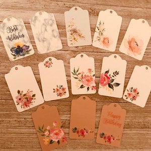 Gift tags/ Set of 20 gift tags/ wedding tags/ Birthday gift tags/ welocome bag tags/ Monogram tags/ Thank you tags/ personalized tags image 4