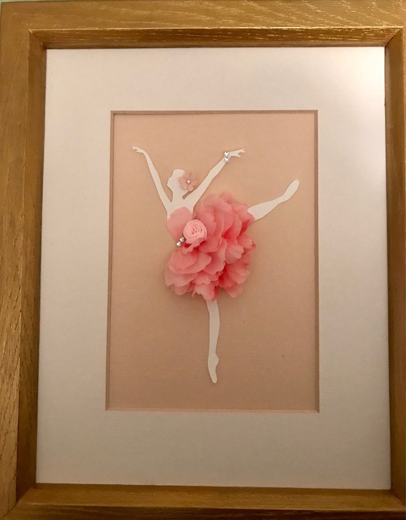 Ballerina Wall Art/ Nursery Wall Art/ Pink and Gold Wall Etsy
