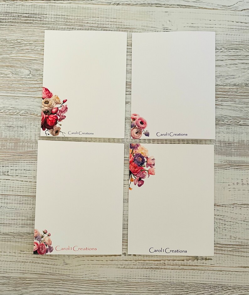 Watercolor Floral Mason Jar Note Cards, Set of 4 - Etsy