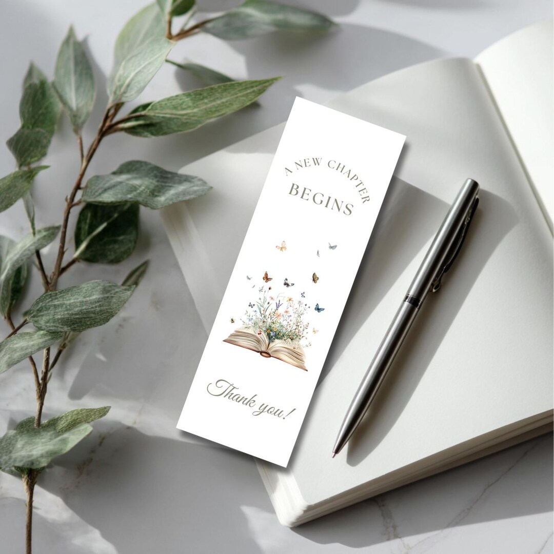 Printable Bookmarks A New Chapter Begins | Graduation Retirement ...