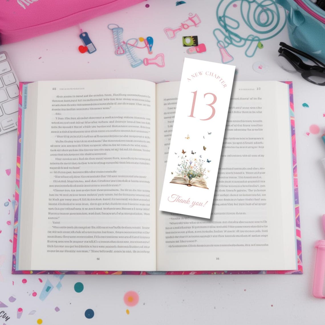 Printable Bookmarks A New Chapter Begins Age 13 | Storybook ...