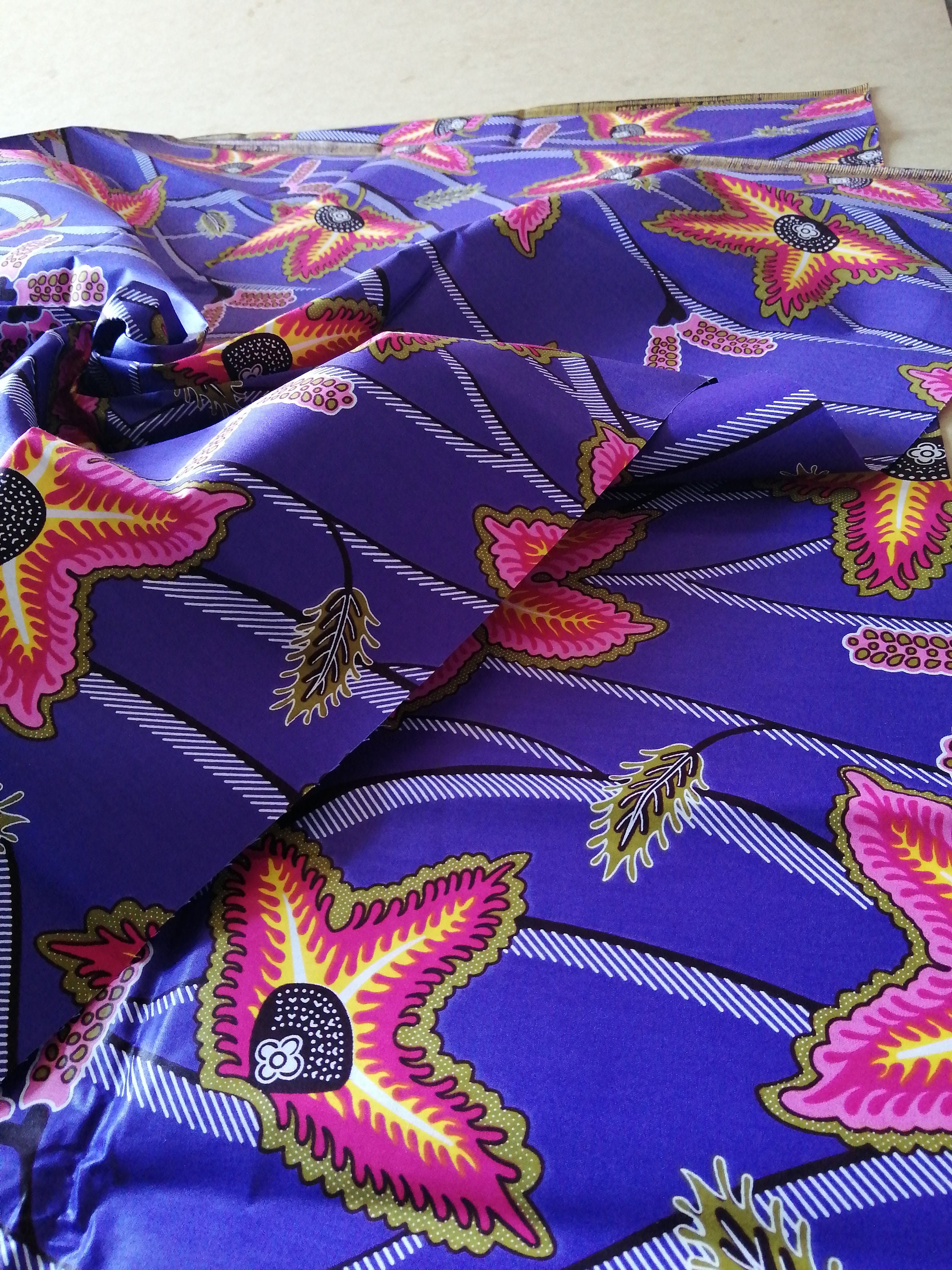 African Fabrics Java Print Cotton Fabrics for Dress &craft Making ...