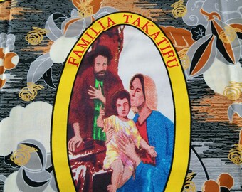 African Fabrics for Craft Making| 1 Yard African Fabrics Java Print | Christian Religious Symbol Fabric| Colorful Cotton Craft Material