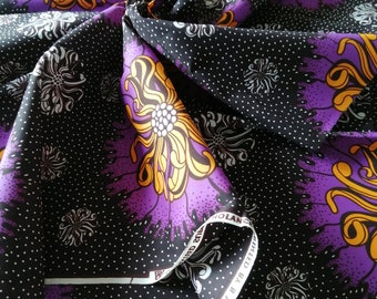 1 Yard African Fabrics Block Wax Print | Cotton Fabrics for Dress Making | Cultural Flair African Dress Fabric| Gift Sold By Yard Fabrics