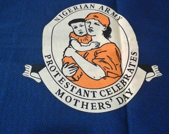 Sold By Yard African Fabrics for Craft Making| Christian Religious Symbol Fabric | African Ankara Dress Fabric | Ethnic Dressmaking Fabric