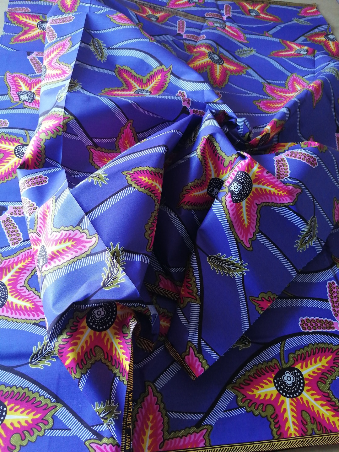 African Fabrics Java Print Cotton Fabrics for Dress &craft Making ...