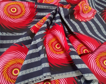 1 Yard African Ankara Java Cotton Fabrics | Lapa Kitenge Ankara Fabric Yard | Traditional African Wax Print | Kikwembe Sewing Fabric Yard