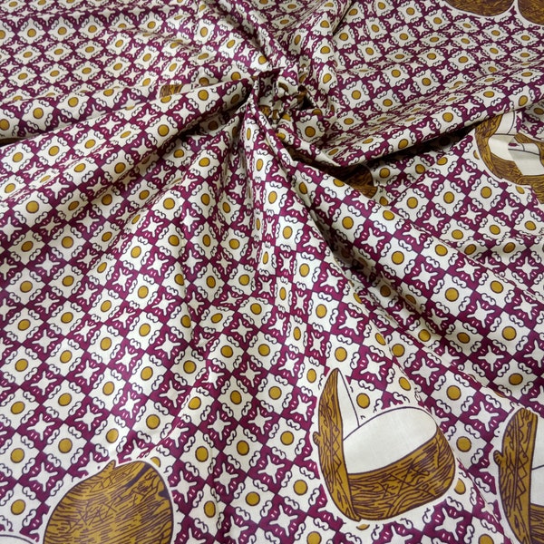 2 Yard African Fabrics Cotton Block Wax Prints /Fabrics For Craft and Dress making /Kitenge/Ankara/Pagnes Gift New Sold By Yard (Kikwembe)