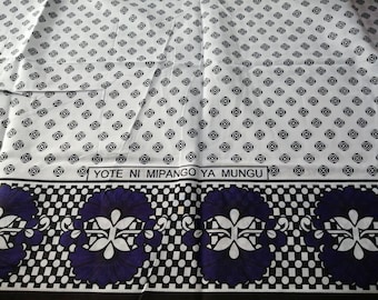 African Fabrics Kanga Khanga Sarong /Fabrics For Dress making/Craft Making Fabrics/ Kanga Lesso/Tissues Africa/Kanga Fabrics/Cotton Fabrics