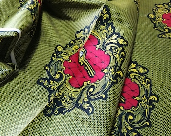 Sold By Yard African Fabrics Block Wax Print | Cotton Fabrics for Dress Making Material | Quality African Sewing Fabrics| Kitenge| Chitenge