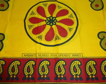 African Fabrics Kanga Khanga Sarong /Fabrics For Dress Bags,Skirt making/Craft Making Fabrics/ Kanga Lesso/Tissues Africa/Kanga Fabrics