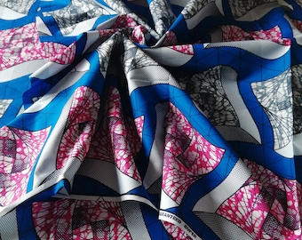 Sold By Yard African Fabrics Super Wax Prints| Fabrics for Dress and Craft Making|Rich Colours Super Wax Print Fabric |African Craft Fabric