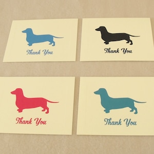 Dachshund Thank You Cards: Ivory Notecards Set