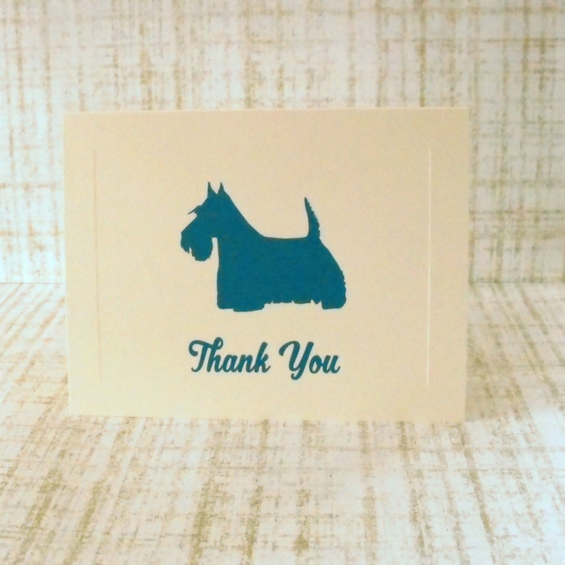 Scottish Terrier Thank You Card Pack, Scottie Notecards, Dog Stationery Set, Thank You Notes image 5