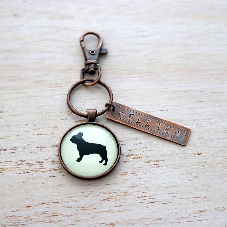 french bulldog keychain