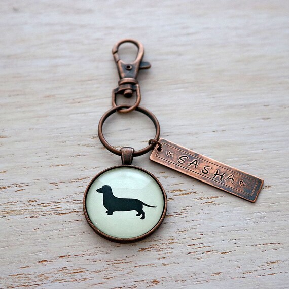 Dachshund Doxie Mom Keychain Gift US SELLER Sausage Dog