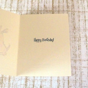 Birthday Card for dog lover, Party Pup & Cupcake Dog Birthday Card for friend, Happy Birthday Greeting Card image 3