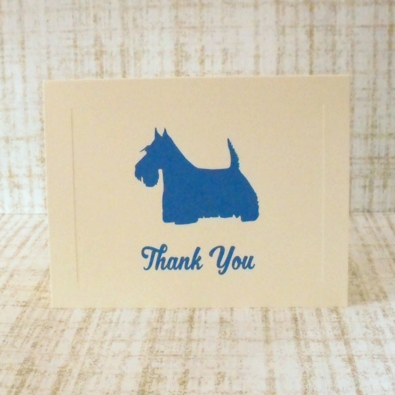 Scottish Terrier Thank You Card Pack, Scottie Notecards, Dog Stationery Set, Thank You Notes image 3