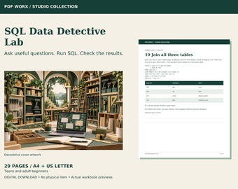 Manual de SQL para principiantes en PDF, base de datos SQLite y 18 ejemplos de consultas.