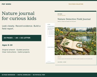 Nature Journal for Kids PDF, Observation Activities Ages 6–10