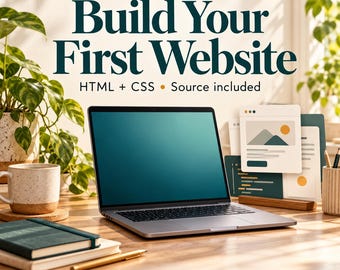 HTML CSS Beginner Workbook PDF, Build a Portfolio Website with Source Files