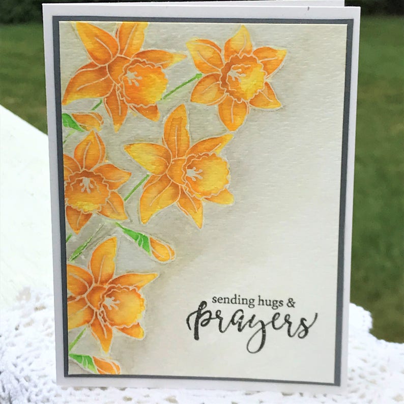 Daffodils Sending Hugs and Prayers