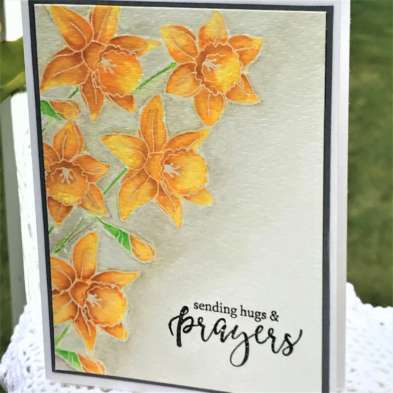 Daffodils Sending Hugs and Prayers