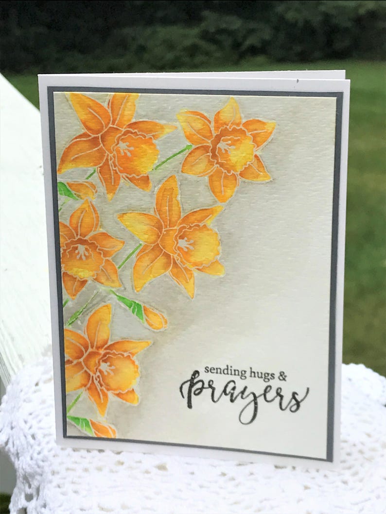 Daffodils Sending Hugs and Prayers