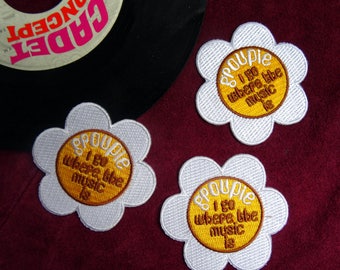 Cosmic Magma Vintage 70s psychedelic daisy groupie patch