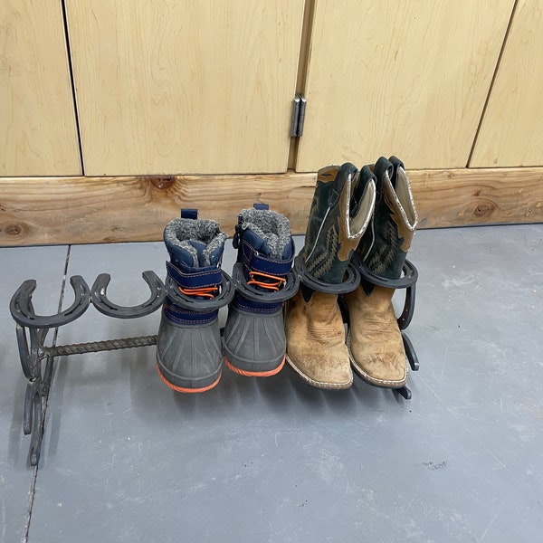Horseshoe Boot Rack - Etsy
